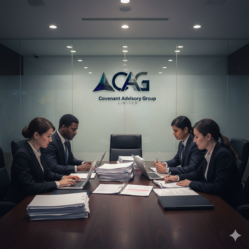 Covenant Advisory Group team in strategic client meeting